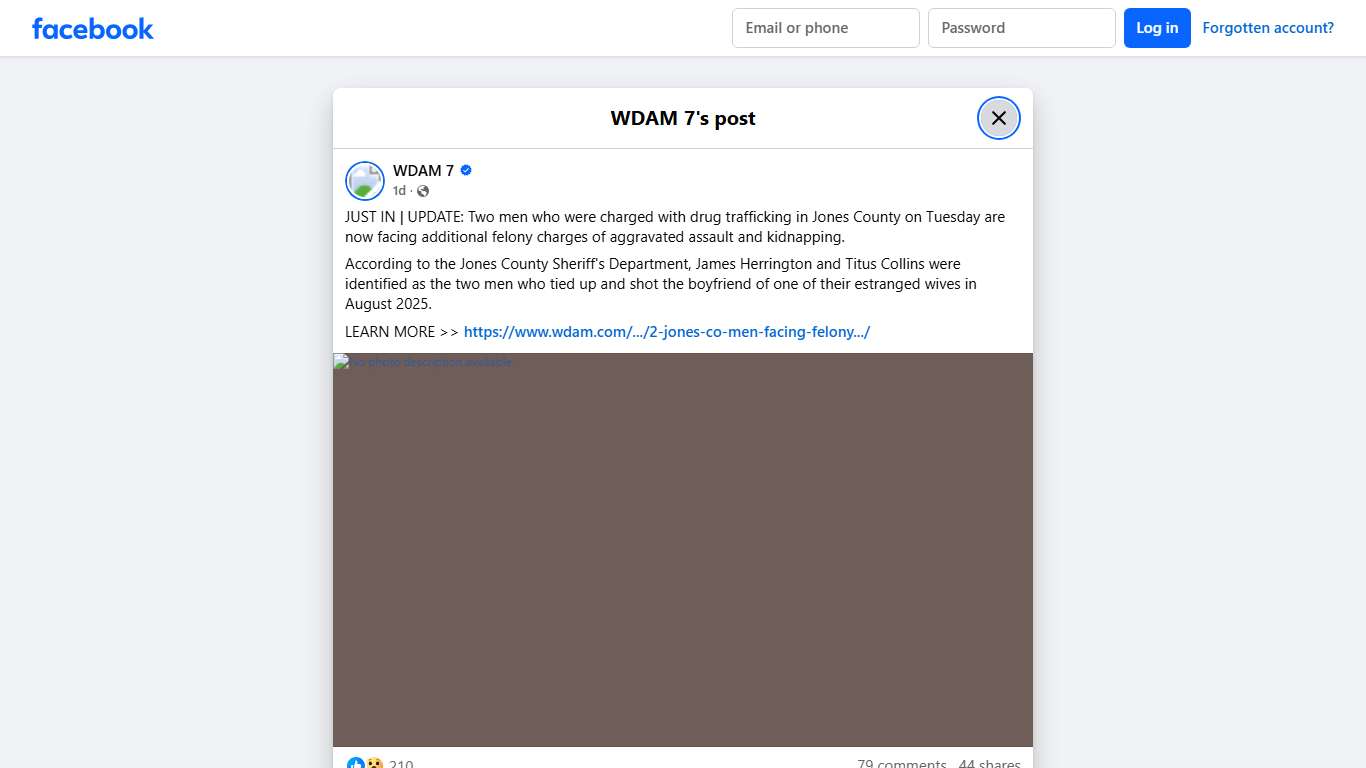 WDAM 7 - JUST IN UPDATE: Two men who were charged with... Facebook